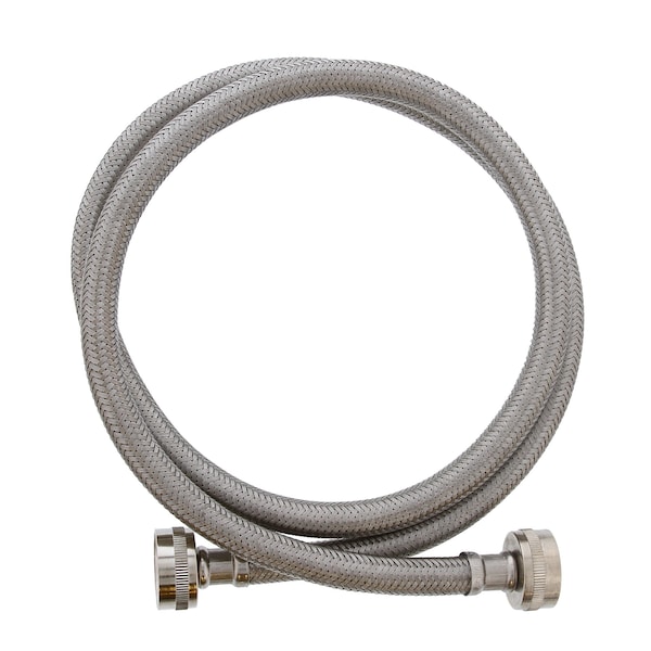 Jones Stephens 3/4in. FEM Hose x 3/4in. FEM Hose x 48in Braided Stainless Steel Washing Machine Connector S04227 - main
